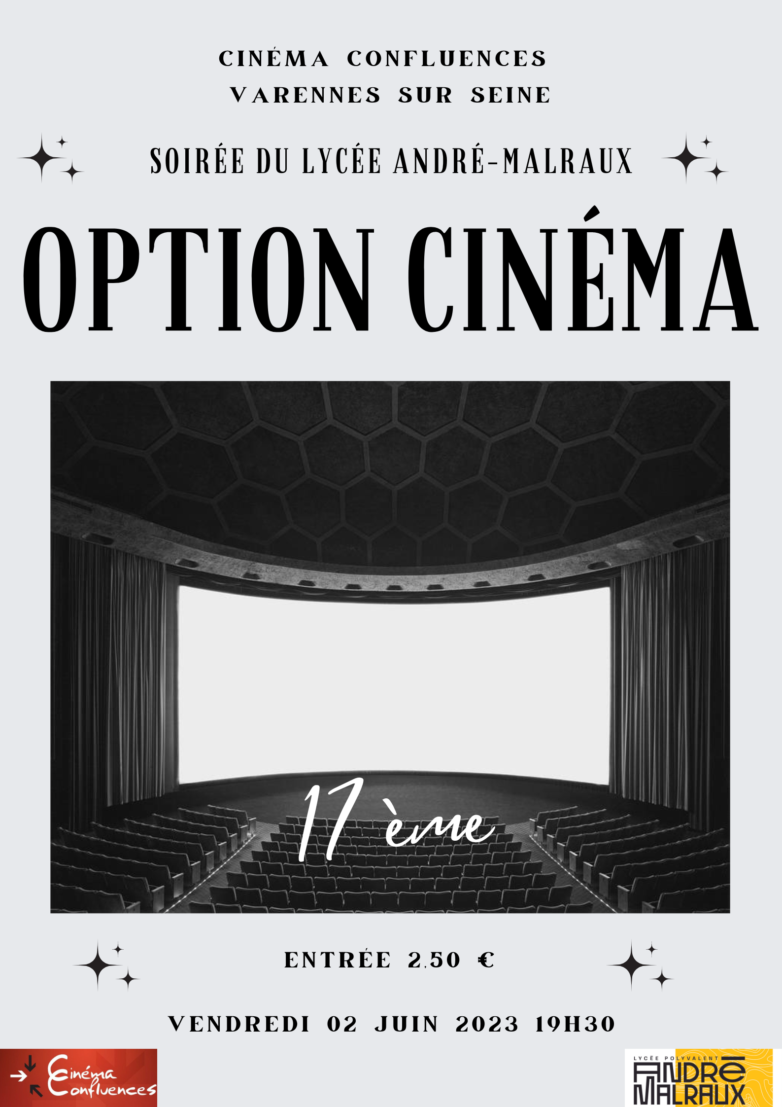 Options Cinemas Soirée de projection des films de l’option cinéma : 02 juin 2023 ...